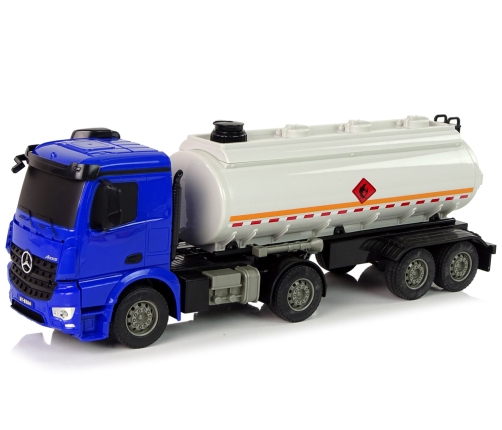 R/C Mercedes Arocs Blue tanker truck 1:26 Water