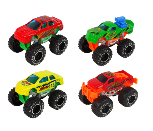 Terrain Cars Resorak Monster Truck Vehicle Set Various Colours 9 pcs.