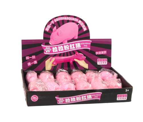 Flexible Pink Squishy Pig Sensory Toy