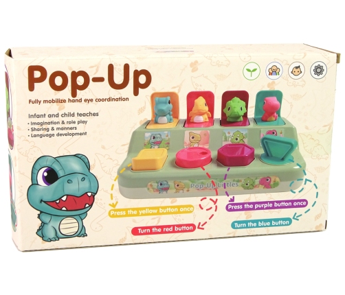 Animal Dinosaurs Toddler Pop-up Dexterity Toy.