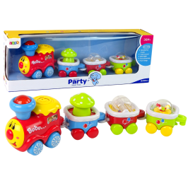 Colourful Educational Train for Toddlers  Light and sound effects