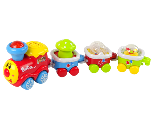 Colourful Educational Train for Toddlers  Light and sound effects