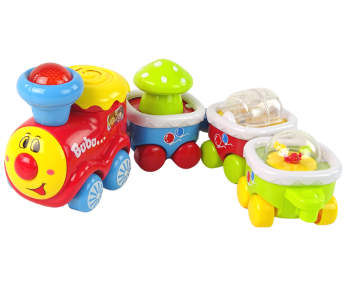 Colourful Educational Train for Toddlers  Light and sound effects