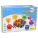 Educational Sorting Toy Rubber Animals Glitter Bins 36 Pieces