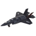 Airplane Friction Drive Lights Sounds 1:72 Black