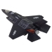 Airplane Friction Drive Lights Sounds 1:72 Black