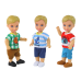 Children's Dolls Boy Blonde Blue Eyes 3 Types