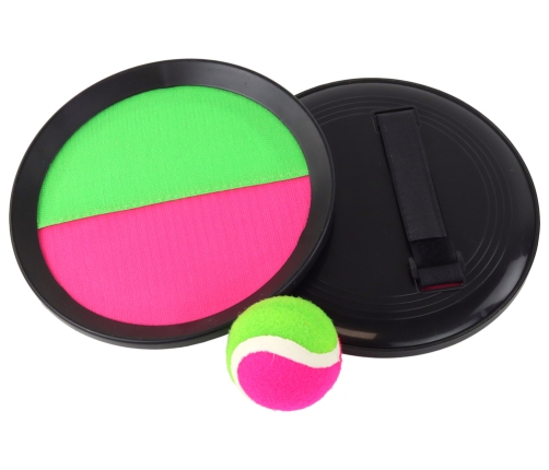 Arcade Game Paddles Discs Velcro Catch Ball Ball