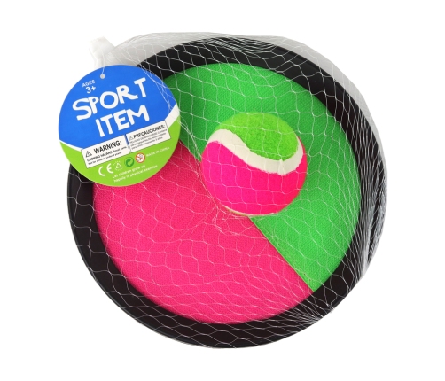 Arcade Game Paddles Discs Velcro Catch Ball Ball