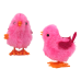 Jumping Chicken Toy Wind-Up Figurine Pink