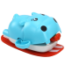 Wind-up Bath Toy Floating Hippopotamus On A Board