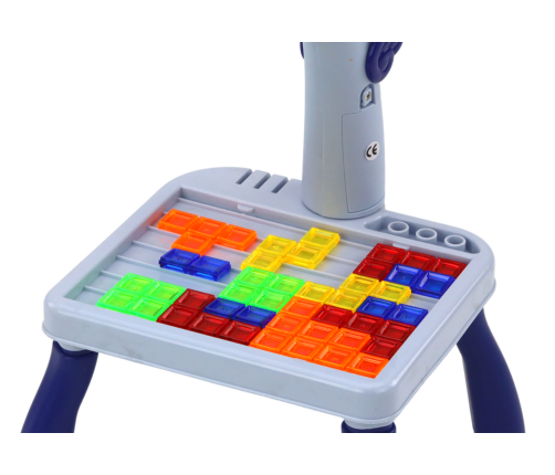 Mini Projector Tetris Table 2in1 Blue Unicorn