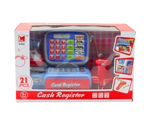 Cash Register With Barcode Scanner 21 Pieces