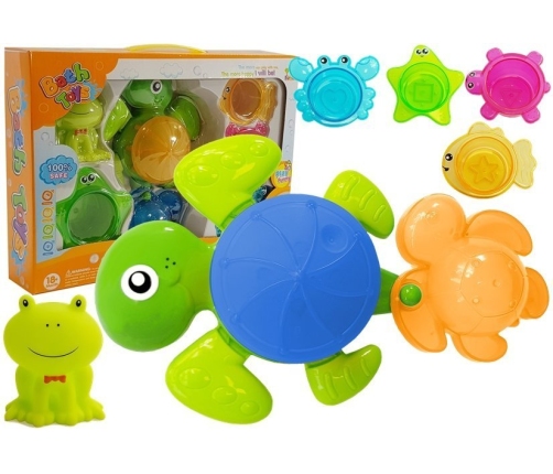 Turtles Bathing Kit Starfish Plastic Waterfall