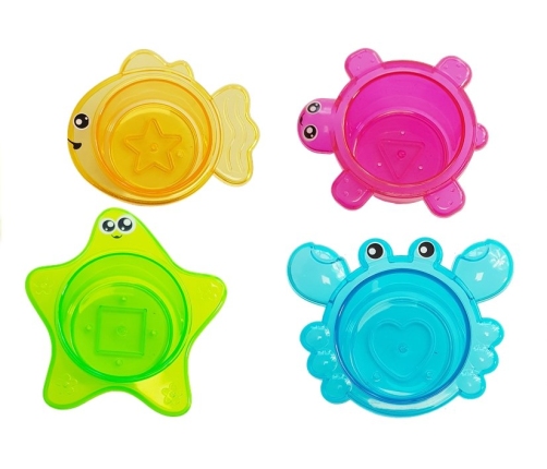 Turtles Bathing Kit Starfish Plastic Waterfall