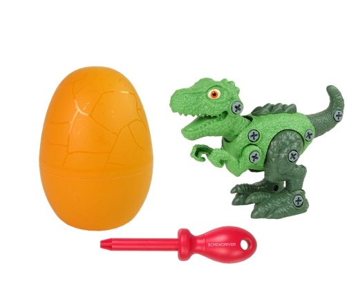 Dinosaur Tyrannosaurus Rex set with Egg DIY Screwdriver Green