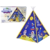 Tent for Kids Lighting Effects Space Rockets Stars Blue