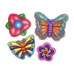 Creative DIY Fridge Magnets Set with Butterflies and Flowers