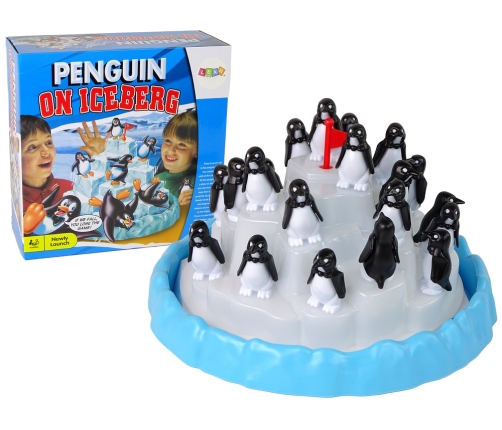 Family game Climbing Penguins on Ice