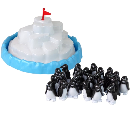 Family game Climbing Penguins on Ice