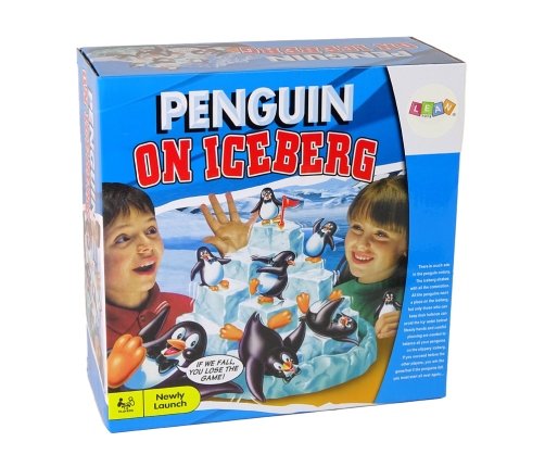 Family game Climbing Penguins on Ice