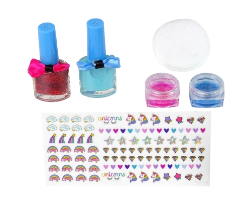 Make-up Kit Star Trunk Blue Glitter Glosses