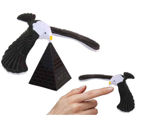 Antigravity Balancing Bird Black Toy