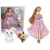 Emily Long Hair White Cat Baby Doll