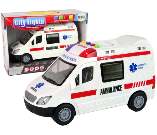 Ambulance Lights Sounds Friction Drive