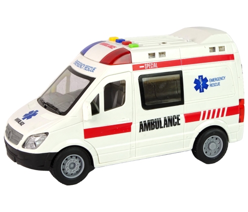 Ambulance Lights Sounds Friction Drive