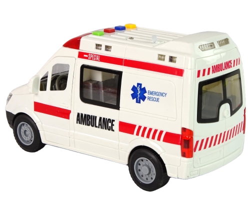 Ambulance Lights Sounds Friction Drive