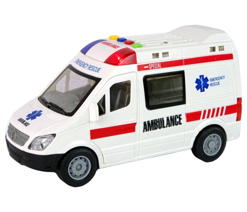 Ambulance Lights Sounds Friction Drive