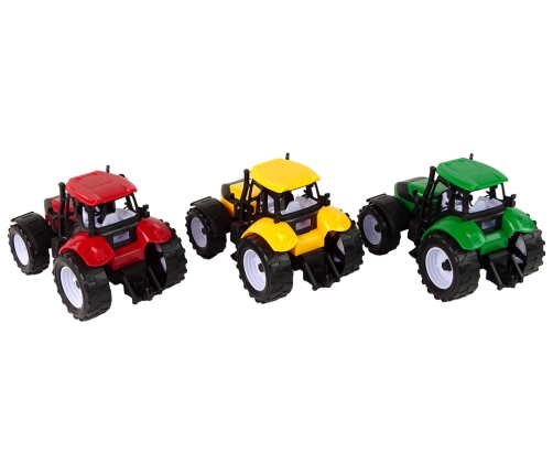 Agricultural Tractor Set Farm 3 Colored Pieces