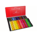 Set of 72 Art Crayons Metal Container