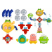 Overflow Bath Water Toy Robot Suction Cups