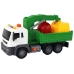 Garbage Truck With Crane Friction Drive Green 1:16