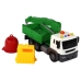 Garbage Truck With Crane Friction Drive Green 1:16