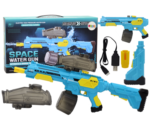 Blue Automatic M416 Cordless Water Gun Rifle