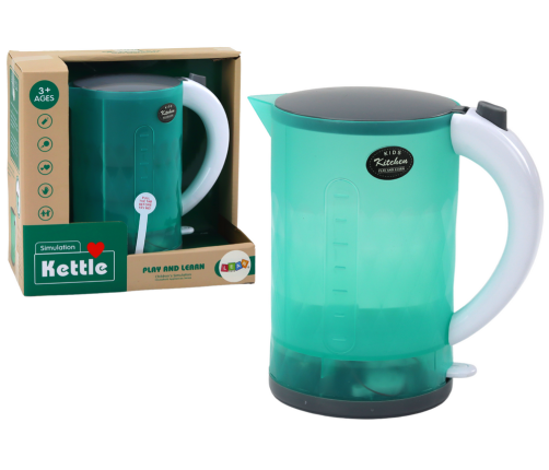 Battery Operated Electronic Kettle Lights Sound Household Appliances Green