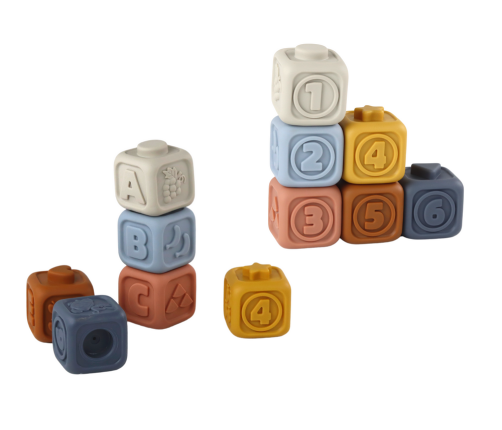 A set of educational blocks for toddlers - Pyramid Teddy Bear