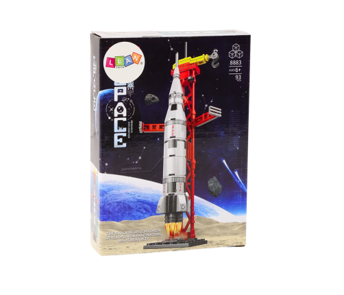 Set of Construction Blocks Spaceship Space Rocket 93 pieces.