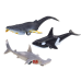 Figurines Vehicles Sea Animals Friction Drive Shark Killer Whale 6 pcs