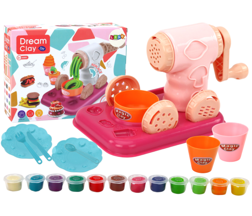 Set of Play Dough, Plastic Dough, DIY Machine, Accessories, 36 pcs.