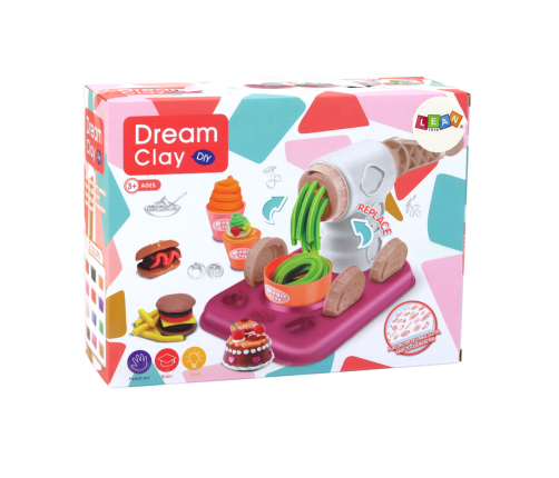 Set of Play Dough, Plastic Dough, DIY Machine, Accessories, 36 pcs.