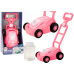 Soap Bubble Machine Lawn Mower Ride-On with Pink Handle