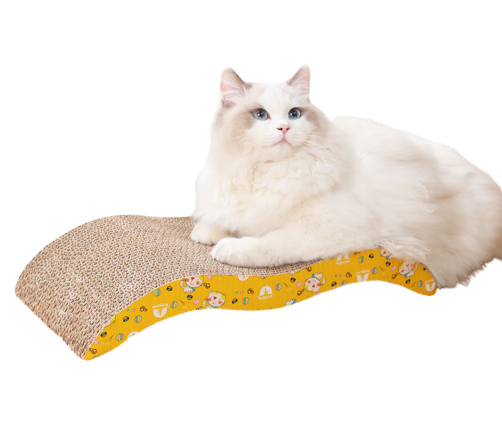 Cardboard Scratching Post Cat Bed