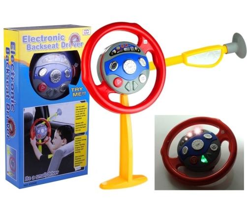 Electronic Backseat Driver Childrens Kids Realistic Steering Wheel