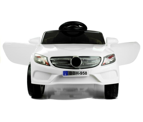 BBH958 White - Electric Ride On Car