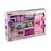 Doll's Kitchen Furniture AGD Food  Pink&Purple