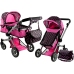 2in1 Doll Bogie and Stroller Alice - Pink